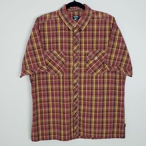 Kuhl short sleeve plaid button-down A11